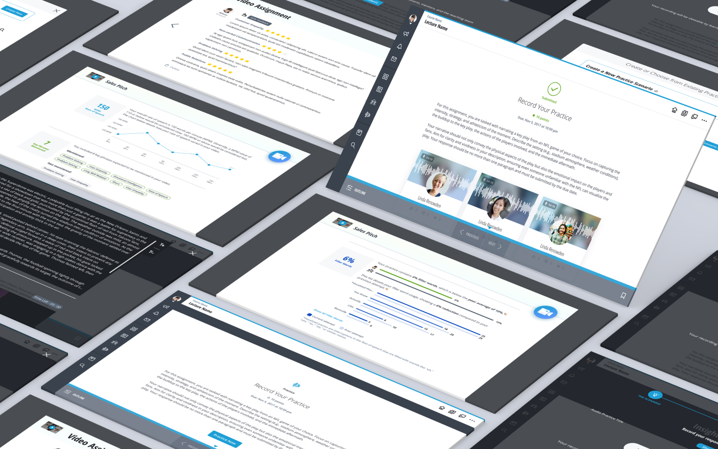 Practice module — AI insights post-recording